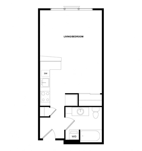 a floor plan of a small apartment